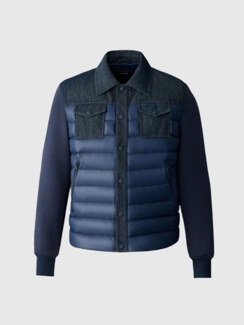 MACKAGE DONOVAN Quilted Contrast Snap Jacket