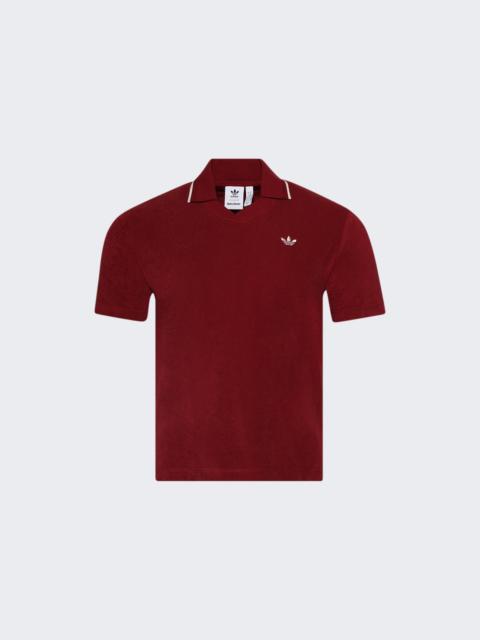 adidas X Wales Bonner Terry Polo Collegiate Burgundy