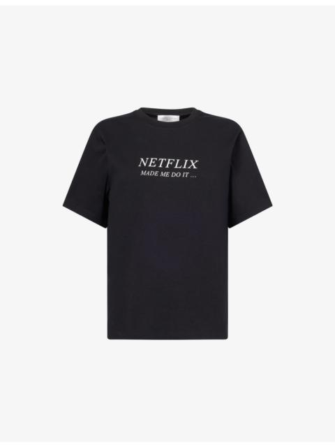 Victoria Beckham Classic Slogan-Print Cotton-Jersey T-Shirt