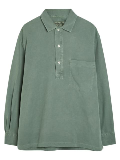 visvim LARKHAM L/S RUGGER LT.GREEN - 0123105010023 | REVERSIBLE