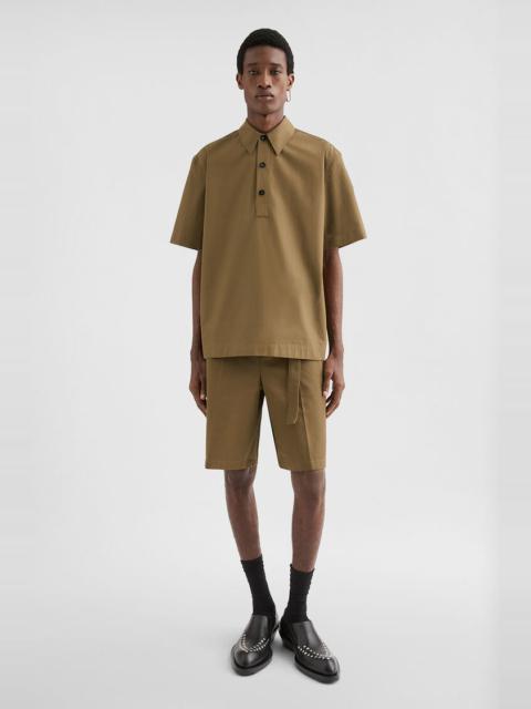 Jil Sander Cotton Taffeta Polo Shirt