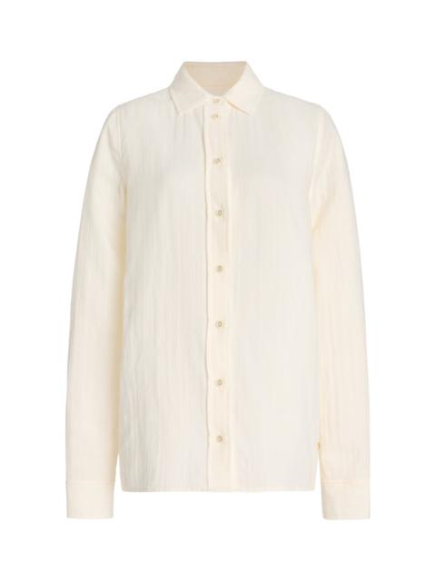 ÉTERNE Constance Cotton Shirt ivory