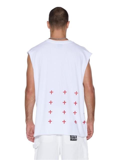 Ksubi KINGDOM CUT OFF BIGGIE TEE WHITE