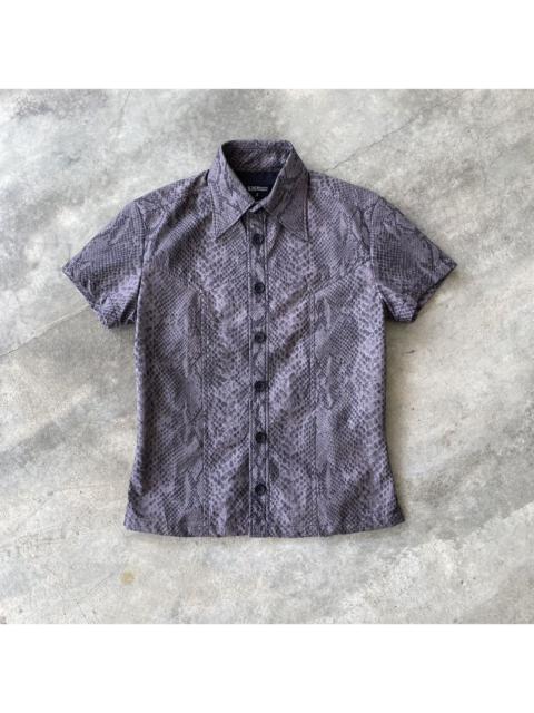 Other Designers 5351 Pour Les Hommes Snakeskin Printed Button Shirt