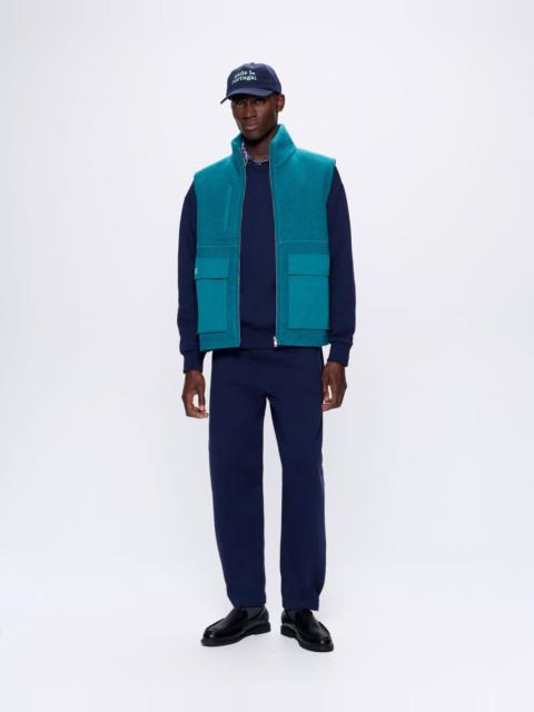 PANGAIA Men's DNA Utility Wool Gilet - Scarab Teal