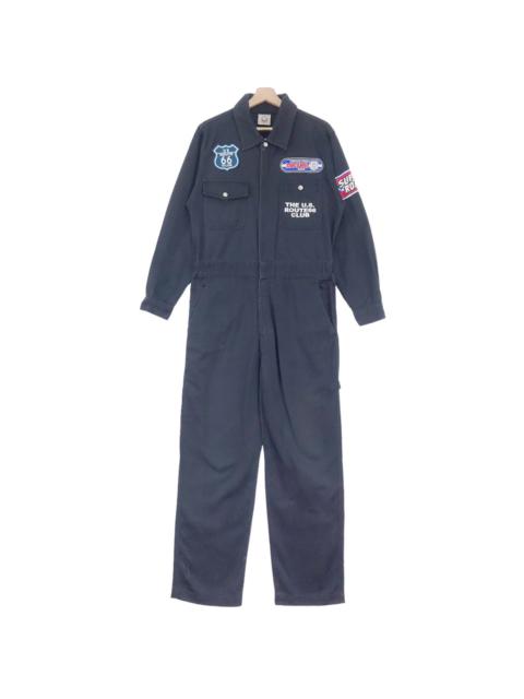Other Designers Vintage - 90’s Route 66 Club Jumpsuits Patches Overall Worker