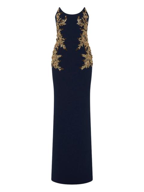 REBECCA VALLANCE embellished strapless gown