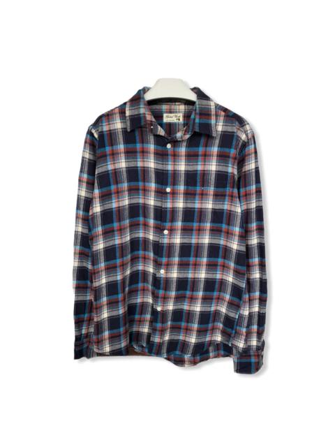 Other Designers Japanese Brand - Japanese Brand Global Work Plaid Tartan Flannel Shirt 👕