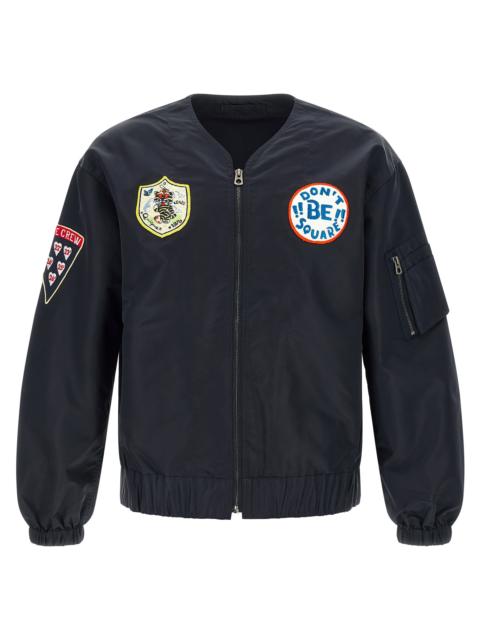 KENZO Kenzo Men 'Badges Collarless' Bomber Jacket