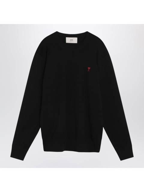AMI Paris Ami Paris Black Ami De Coeur Sweater Men