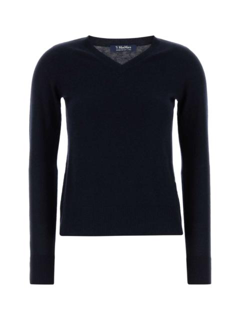 'S Max Mara S Maxmara Women Midnight Blue Wool Idoneo Sweater