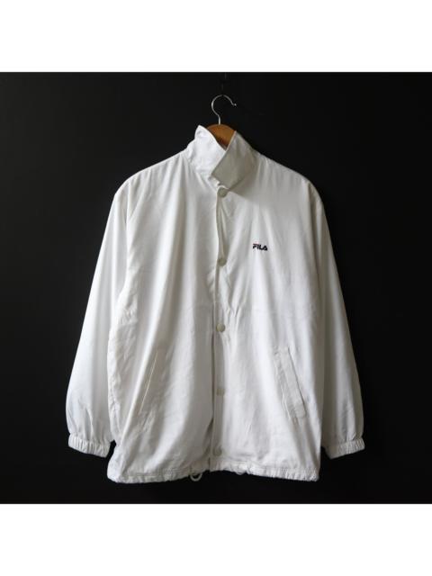Other Designers Vintage 90s FILA Biella Italia Embroidered Big Logo Coach Windbreaker Jacket Size Would Fit M-L