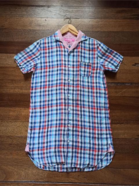 Junya Watanabe MAN Cdg Junya Watanabe Checkered Long Polo