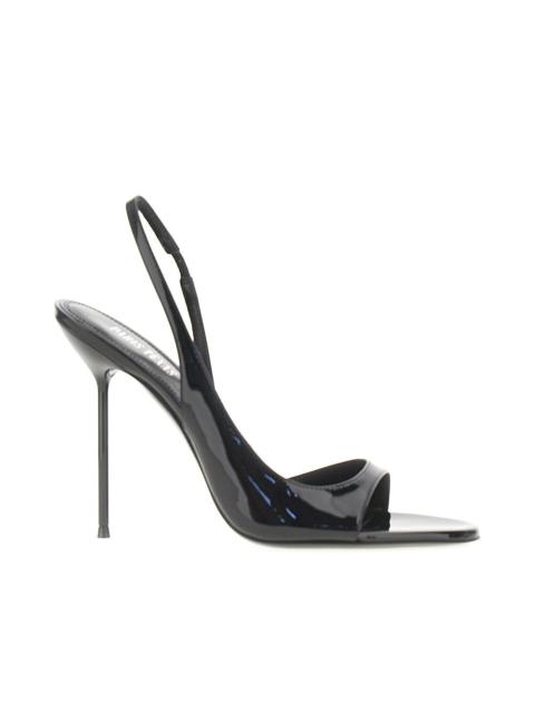 PARIS TEXAS 'LIDIA' PATENT LEATHER SLINGBACK SANDALS