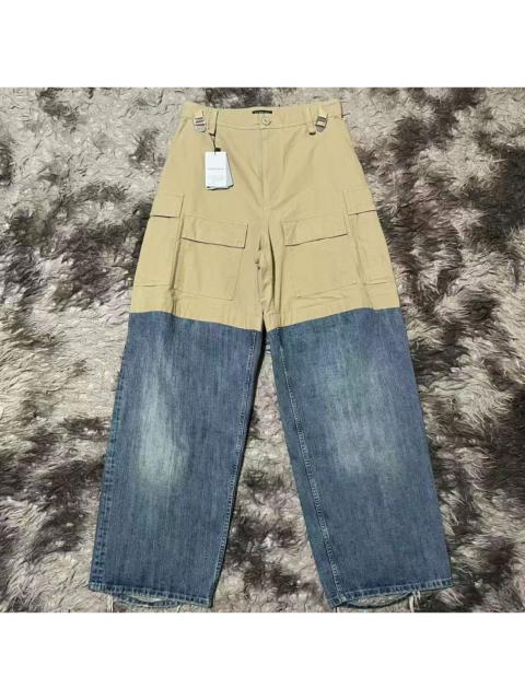 BALENCIAGA Balenciaga Patchwork Cargo Denim Pants