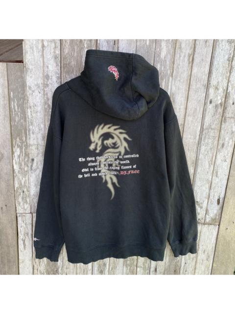 Other Designers Thrashed Faded Vintage DJ Free Dragon Japanese Brand Hoodie