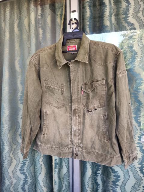 Other Designers Vtg Distressed Dogman Dungarees Workers Jacket