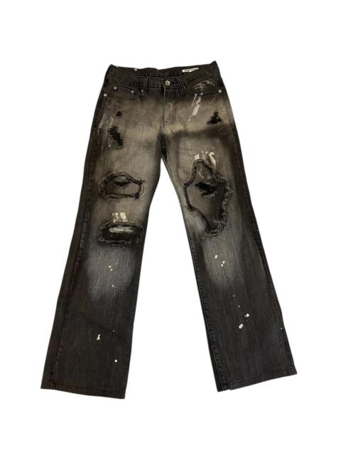 Other Designers semanticdesign - Painter pacthwork bootcut jeans by semantic design