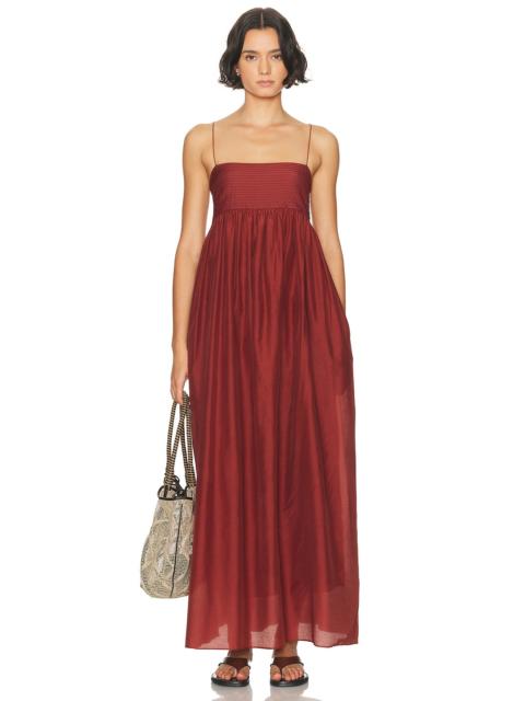 MATTEAU Empire Pintuck Bodice Dress