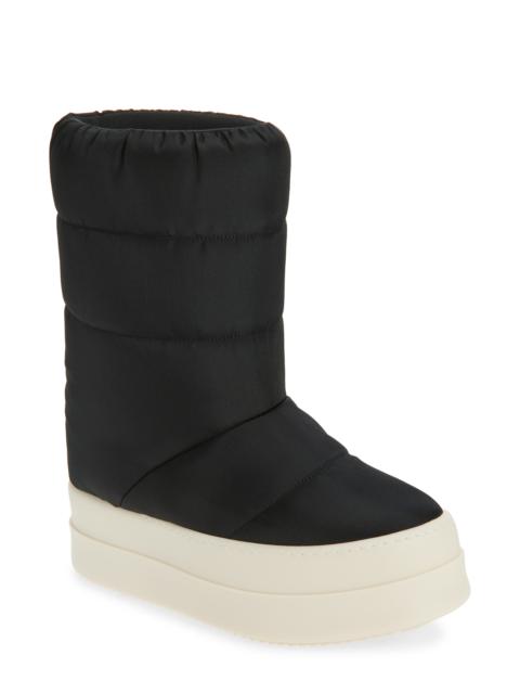 Rick Owens DRKSHDW Rick Owens DRKSHDW Darkshadow Mega Bumper Lunar Boot in Black/Milk at Nordstrom