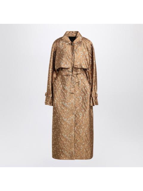 Max Mara Atelier - Max Mara Atelier Trench in gold colour in jacquard
