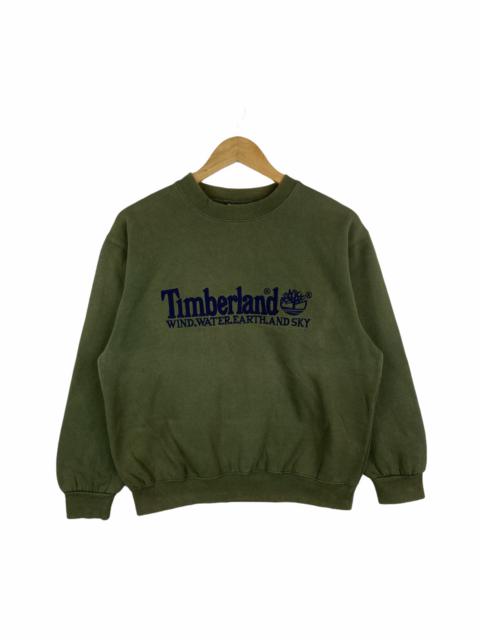 Other Designers Timberland - VINTAGE TIMBERLAND BIG LOGO EMBROIDERY SWEATSHIRT PULLOVER