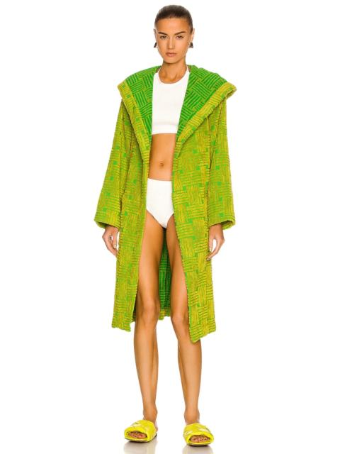 Bottega Veneta Intreccio Jacquard Cotton Terry Bathrobe