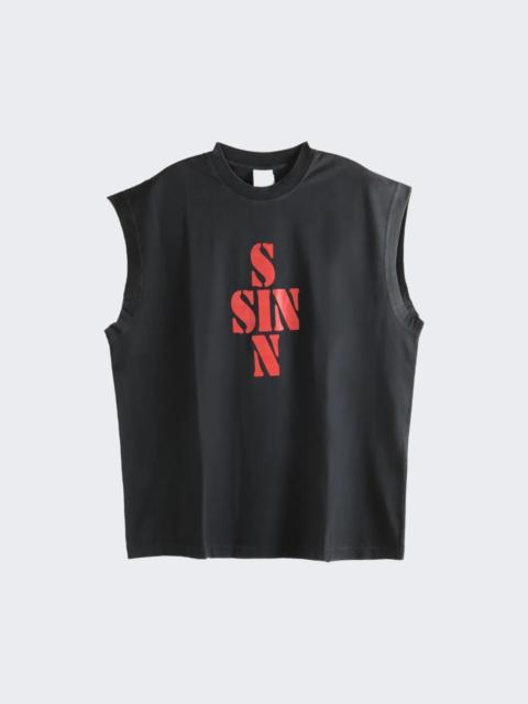 VETEMENTS Sin Sleeveless Tee Black