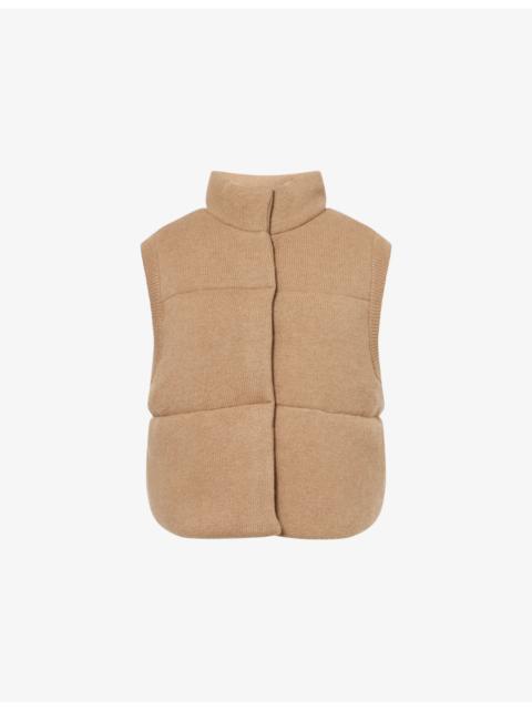 LE KASHA Montana Knitted Cashmere Puffer Vest