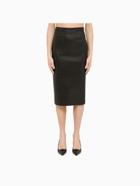 Prada Prada Women Sheath Skirt In Leather