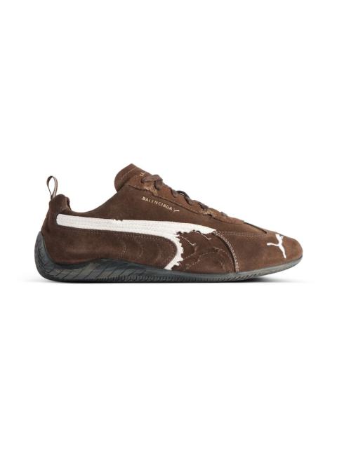 BALENCIAGA Speedcat Suede Balenciaga in Brown/white/black