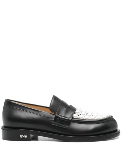 MACH & MACH Mach & Mach Women Sirene Bicolour Pearl Loafers