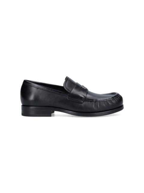 FERRAGAMO LOAFERS "PENNY" ORNAMENT GANCINI