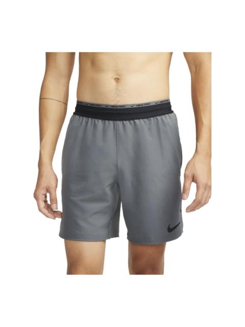 Nike Nike Pro Dri-FIT Flex Rep Sports Training Shorts Gray DD1701-068