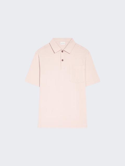 Dries Van Noten Helder M.k.polo Shirt Pale Pink