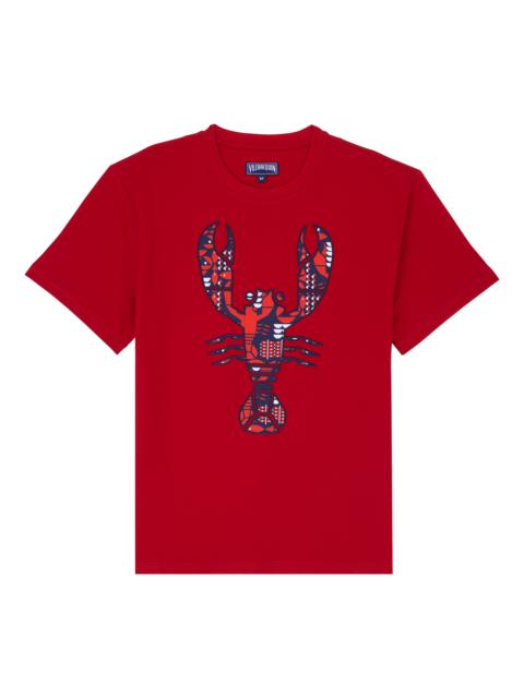 Vilebrequin Men Oversized Organic Cotton T-Shirt Graphic Lobsters