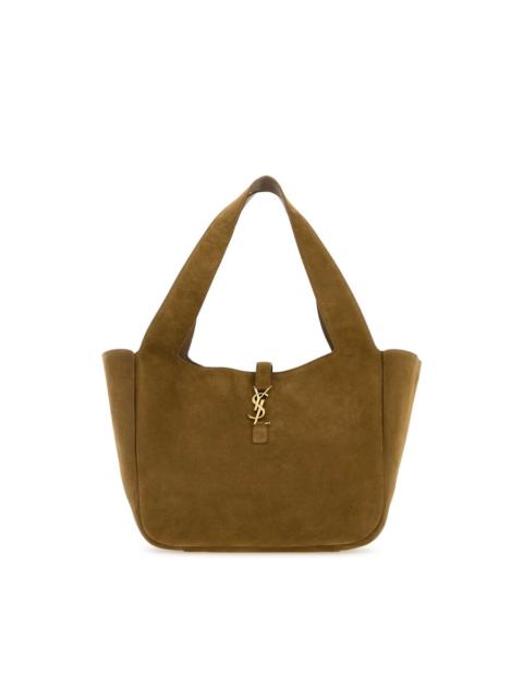 SAINT LAURENT Saint Laurent Biscuit Suede Leather Le 5 Ã  7 Bea Shoppong Bag