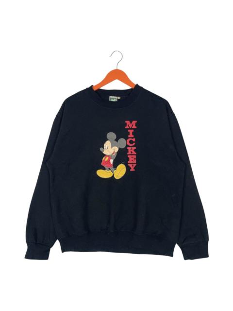 Other Designers Vintage Mickey Mouse Big Printed Logo Pullover Sweatshirt