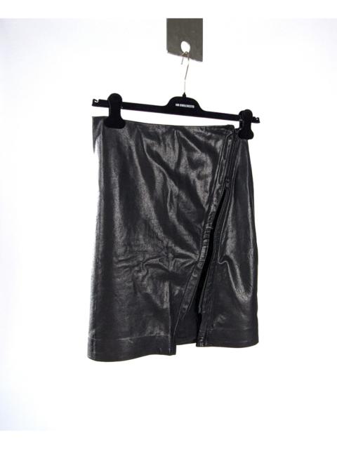 Ann Demeulemeester Ann Demeulemeester women's leather skirt mini skirt