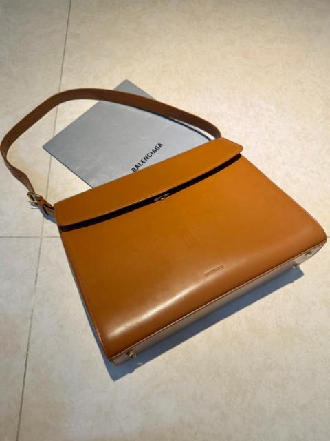 BALENCIAGA Balenciaga Medium Ghost Crossbody Brown Bag