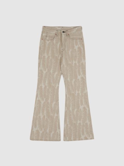 Kapital Kapital 5-Pocket 12oz Jacquard Feather Bootcut Jeans