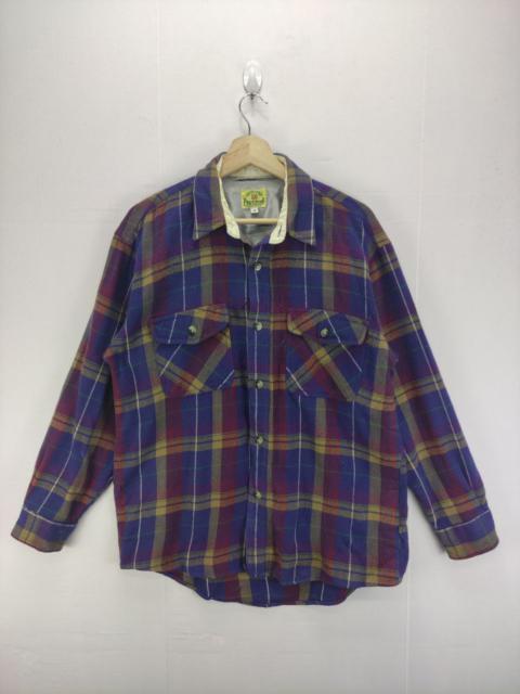 Other Designers Vintage - Vintage Pract Studio Flannel Shirt Button Up