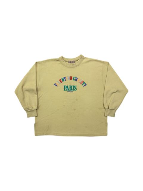 Valentino VINTAGE 90s VALENTINO CHRISTY PARIS SPORT BOXY SWEATERSHIRT
