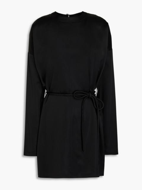 Nanushka Belted satin mini dress