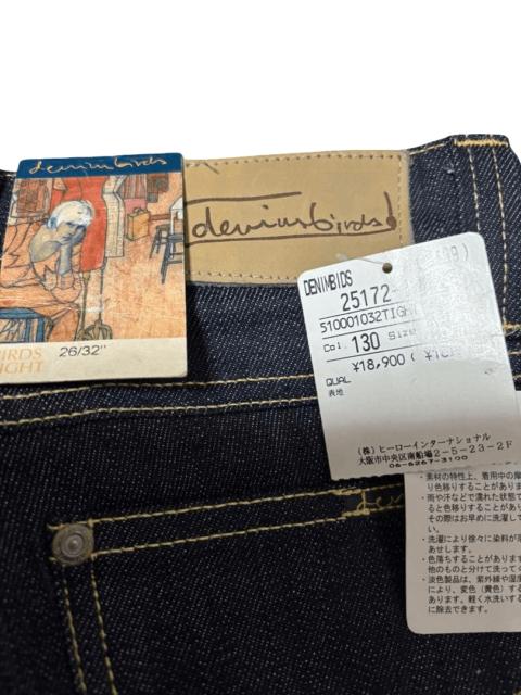 Nudie Jeans BNWT Denimbirds by Nudie Jeans Tight Dry Stretch W26 L32