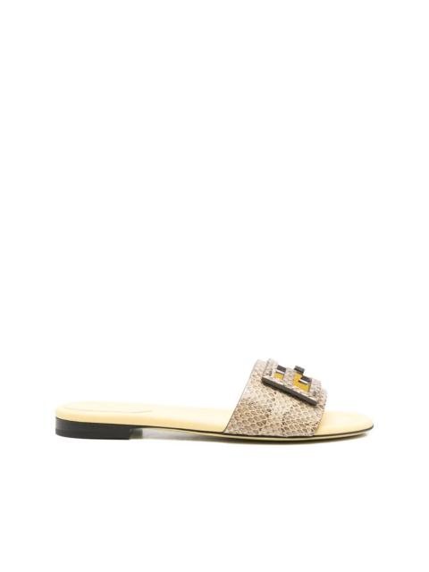 FENDI Fendi Women Snakeskin Leather Sandals