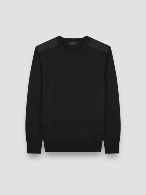 Paul & Shark SOFT COOL TOUCH WOOL CREWNECK SWEATER WITH TYPHOON® DETAILS