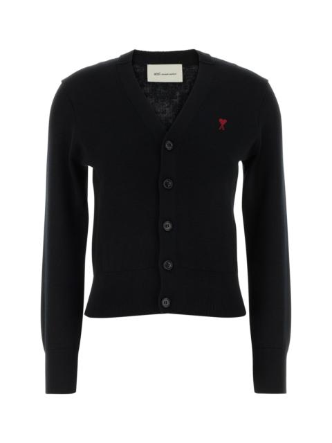 AMI Paris Black wool cardigan