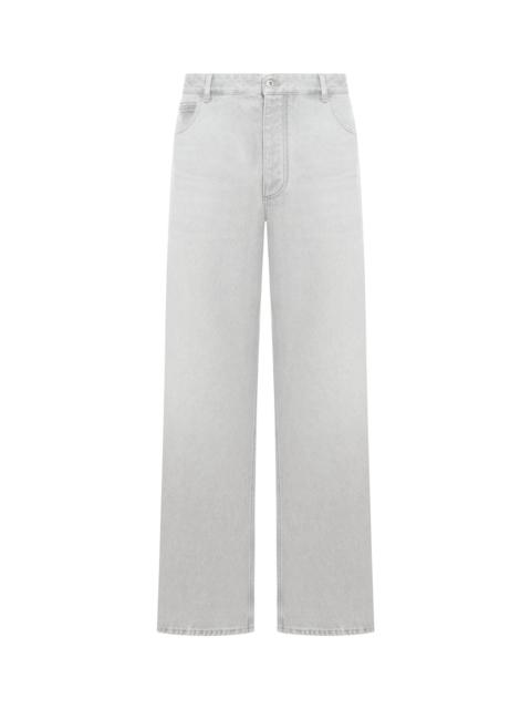 Washed Denim Trousers