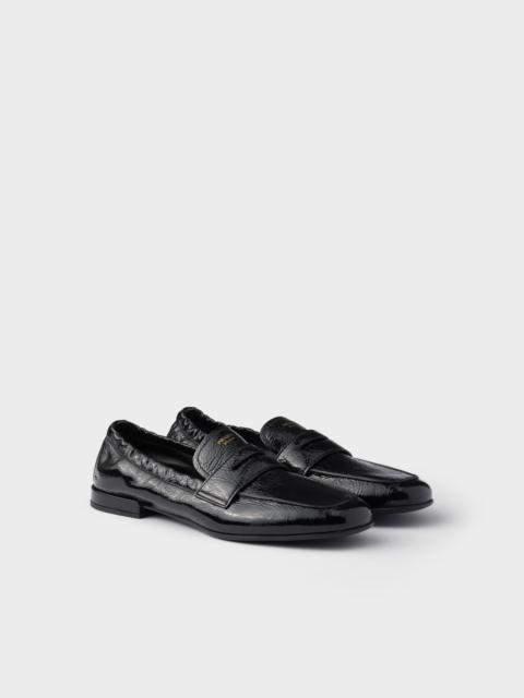 Prada Shuffle patent leather loafers